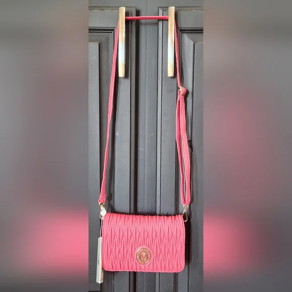 VALENTINO Orlandi Hot Pink Crossbody NWT - Picture 3 of 12